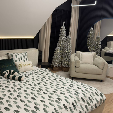 Choinka sztuczna Slim ośnieżona w doniczce 80 cm