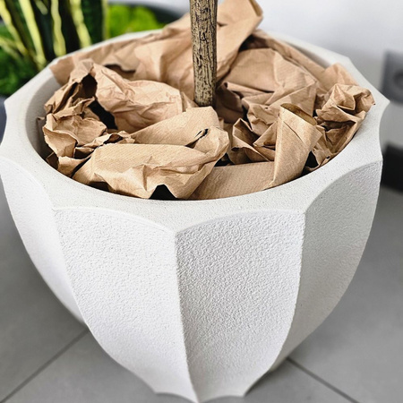 Donica ogrodowa Avia wys. 36x40 cm, kremowa