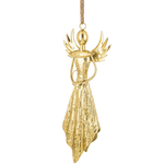 Ozdoba świąteczna dzwonek Złoty Anioł 53x20 cm