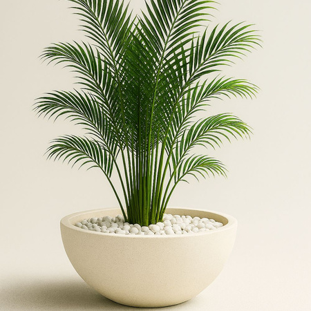 Donica ogrodowa Misa wys. 25x58 cm, kremowa