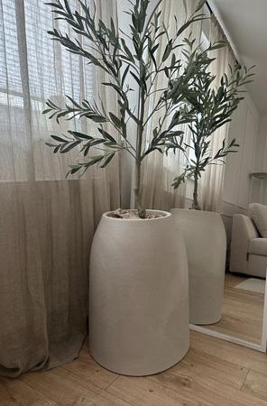 Donica wysoka Epoko wys. 60x48 cm, kremowa