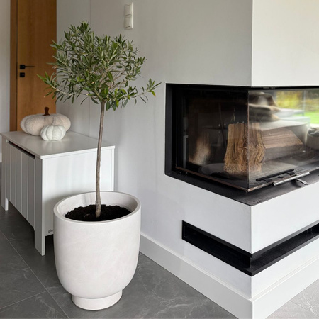 Donica na taras Vivo wys. 40x40 cm, kremowy