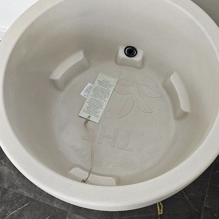 Donica do salonu Duala szeroka wys. 55x47 cm, kremowa