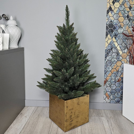 Choinka sztuczna w doniczce Świerk Alaska 110 cm PVC