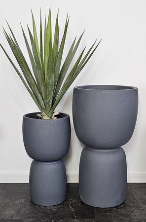 Donica do salonu Duala wys. 54x30 cm, antracyt