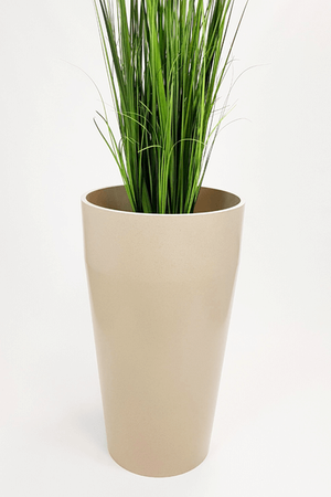 Duża donica granitowa Roma wys. 76 cm szer. 45 cm, piaskowa