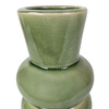 Wazon ceramiczny Bubble wys.25x13 cm, zielony