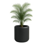 Duża doniczka Ambiente wys. 60x48cm z wkładem, ciemny grafit