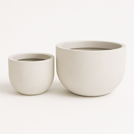 Donica ogrodowa Luna wys. 35x48 cm, kremowy