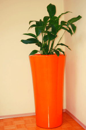 Wysoka donica okrągła Parga 125 cm, antracyt