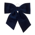 Ozdoba świąteczna welurowa Granatowa Kokarda 53x50 cm