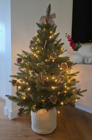 Choinka sztuczna w doniczce Świerk Alpejski 80 cm PVC+PE