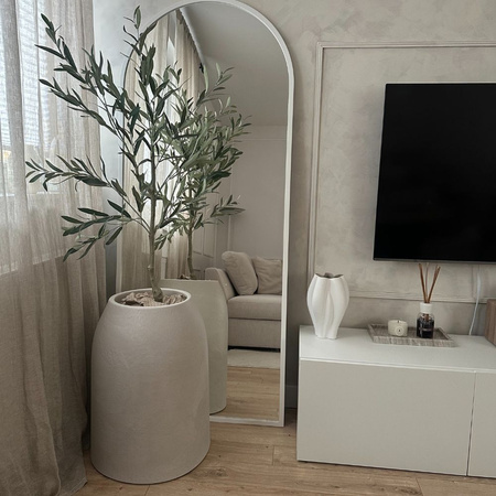 Donica wysoka Epoko wys. 60x48 cm, kremowa