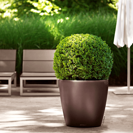 Okragła doniczka Lechuza Classico 46 cm, antracyt