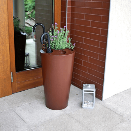 Nowoczesna doniczka stojak na parasole 63 cm, czarna