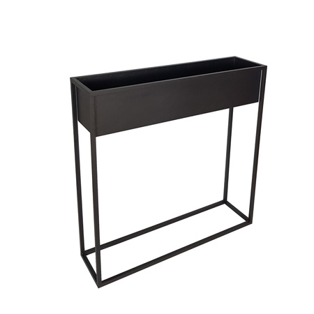 Prostokątny kwietnik metalowy Stella 80x80 cm, biały
