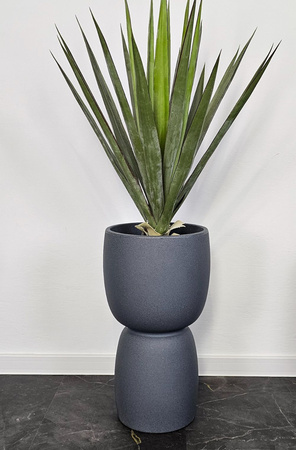 Donica do salonu Duala wys. 54x30 cm, antracyt