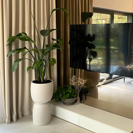 Donica do salonu Duala wys. 70x40 cm, czarna limitowana 