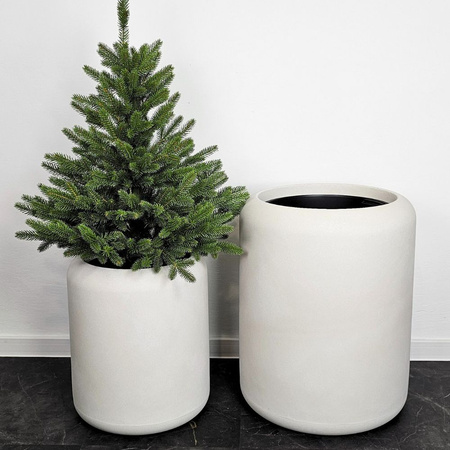 Duża doniczka Ambiente wys. 60x48cm z wkładem, ciemny grafit