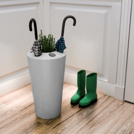 Nowoczesna doniczka stojak na parasole 63 cm, czarna