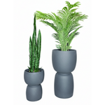 Donice kielichy Duala wys. 41 i 70 cm, antracyt, zestaw