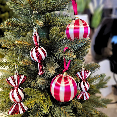 Choinka sztuczna w doniczce Świerk Alpejski 80 cm PVC+PE