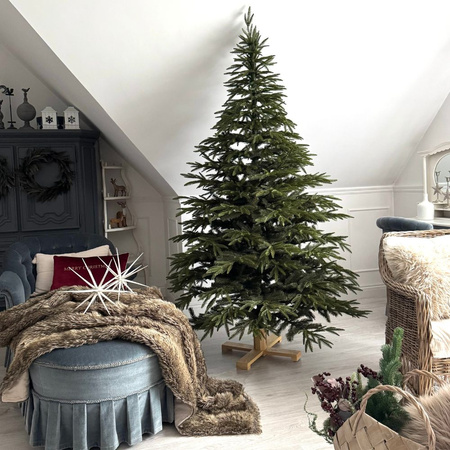 Choinka sztuczna ze stelażem Świerk Imperial 220 cm LIMITOWANA PE+PVC