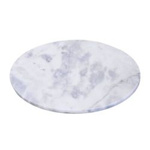 Patera obrotowa marmurowa Marble średnica 30 cm, szara