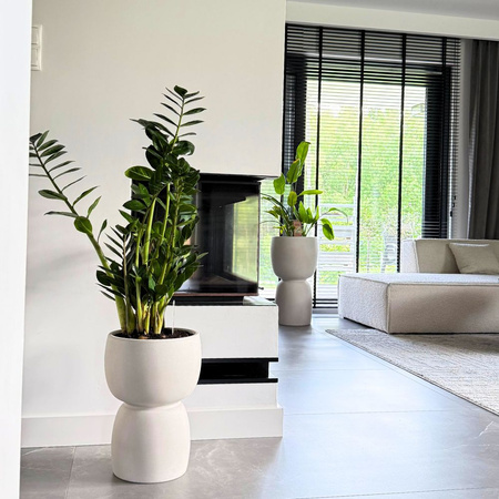 Donica ogrodowa Duala wys. 41x30 cm, kremowa