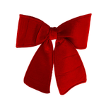 Ozdoba świąteczna welurowa Czerwona Kokarda 30x30 cm