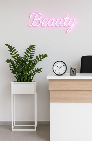 Prostokątny kwietnik metalowy Stella 80x40 cm biały z wkładami