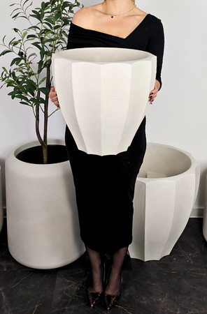 Donica ogrodowa Avia wys. 36x40 cm, kremowa