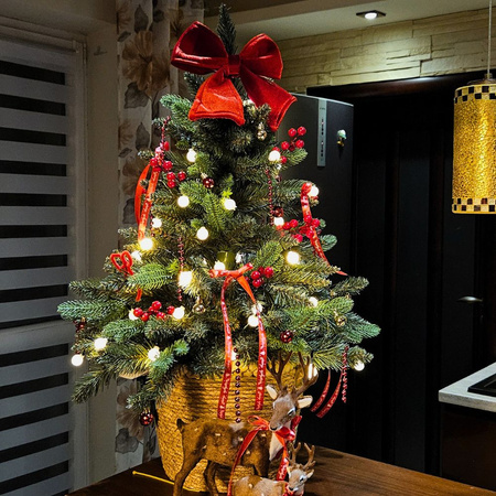 Choinka sztuczna w doniczce Świerk Alpejski 80 cm PVC+PE