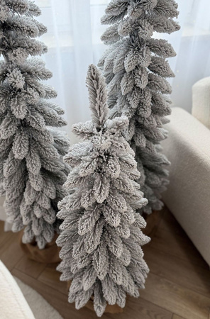 Choinka sztuczna Slim ośnieżona w doniczce 80 cm