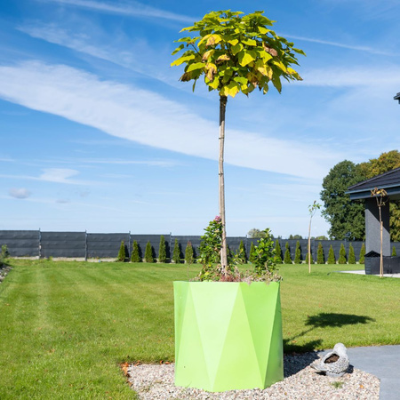 Geometryczna duża donica Ceres 70 cm, antracyt