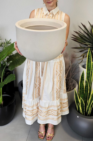 Donica ogrodowa Luna wys. 30x40 cm, kremowy