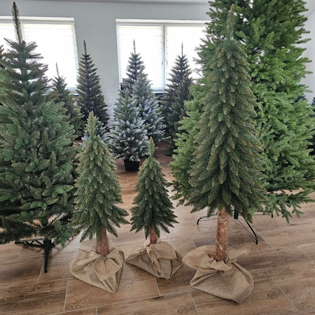 Choinka na pniu Świerk Górski 90, 110 i 140 cm, zestaw