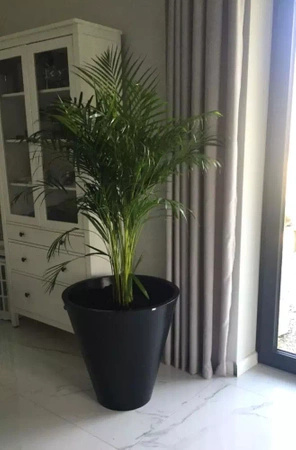 Donica duża okrągła Mercury 60 cm, żółta