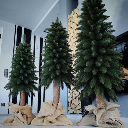 Choinka na pniu Świerk Górski 90, 110 i 140 cm, zestaw