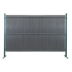 Osłona ogrodzeniowa z regulowanych listw, wys.123 cm 50 szt. antracyt, do ogrodzeń panelowych