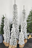 Choinka sztuczna Slim ośnieżona w doniczce 100, 140, 180 cm, zestaw