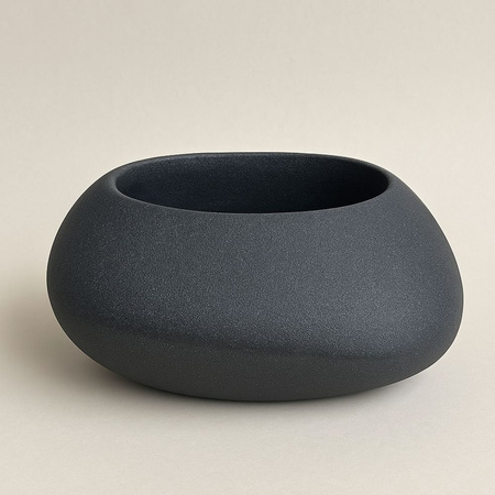 Donica ogrodowa Kamień wys. 20x40x30 cm, antracyt