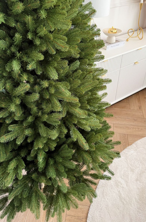 Choinka sztuczna ze stelażem Świerk Norweski 220 cm 100% PE