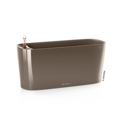 Niska doniczka na parapet Lechuza Delta 30 cm, latte