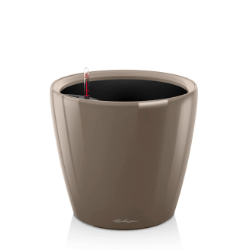 Okragła doniczka Lechuza Classico 39 cm, latte