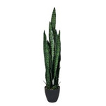 Sztuczna Sansewieria 92 cm, ciemnozielona dekoracyjna w doniczce