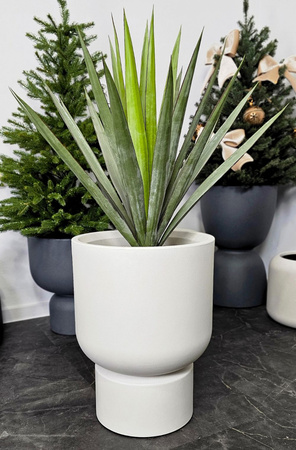 Donica kielich Baso wys. 51x40 cm, kremowa