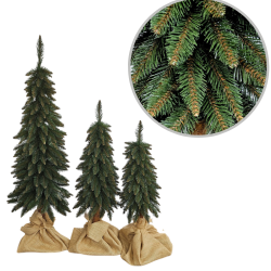 Choinka na pniu Świerk Górski 90, 110 i 140 cm, zestaw