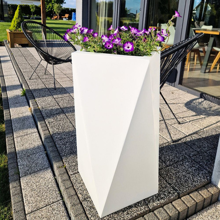 Donica wysoka Eris 80 cm bez półki, czarna