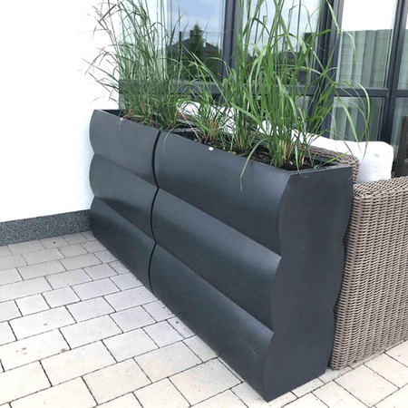 Donica prostokątna wysoka Nyx 70 cm, brązowa